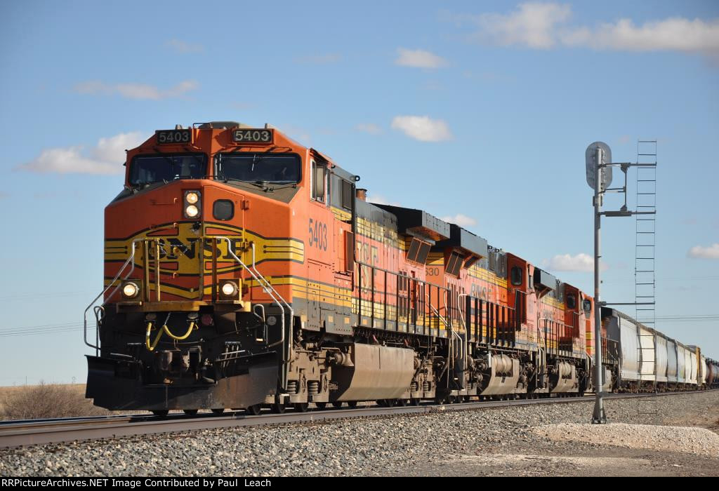 Westbound manifest at the west siding switch